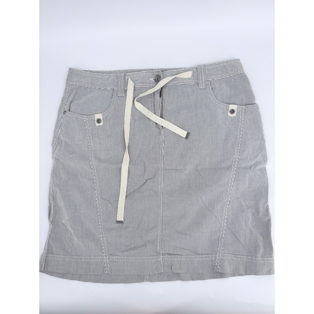 Style & co. Skirt Railroad Stripe Y2K Women Size 14 Blue White